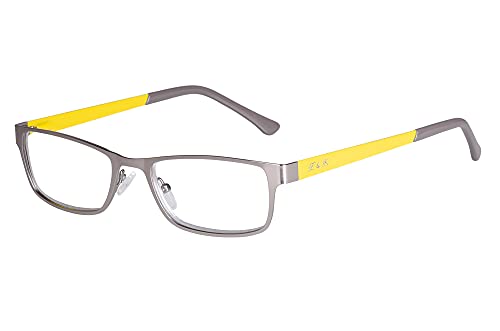 Edison & King Lesebrille Elements – schmale Metallbrille mit Premiumgläsern – entspiegelt und gehärtet (Illuminating, 2,00 dpt)