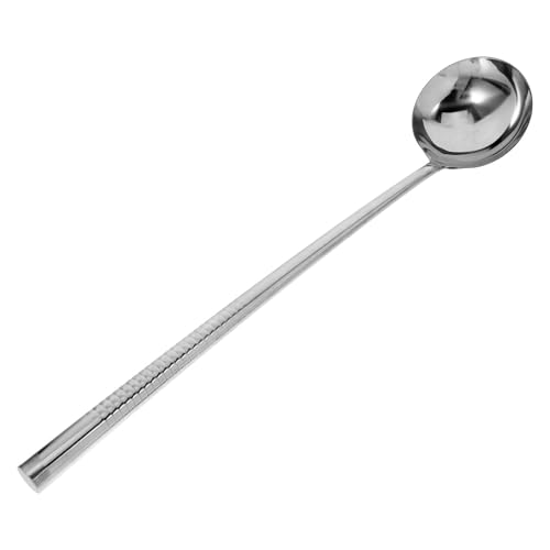 OKUMEYR Edelstahl Kochlöffel Schöpflöffel mit Ergonomischem Griff Langlebig Leicht für Haushalt und Gastronomie Hitzebeständig Praktisches Küchenzubehör in Silber