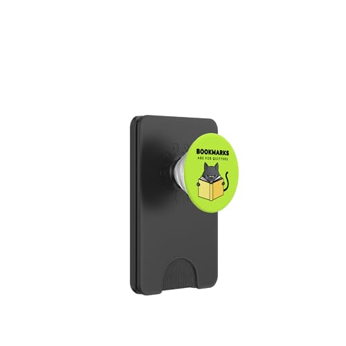 Lesezeichen sind für Quitters – niedliche Katze, die EIN Buch lesen PopSockets PopWallet für MagSafe