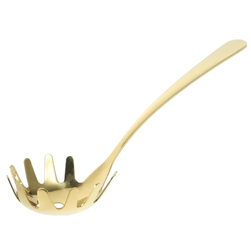 SOESFOUFU Pink Shell Nudelsieb Sieb Edelstahl Pastalöffel Küche Pasta Server Pasta Utensil Server Küchensieb Küchenhelfer Sieb Löffel
