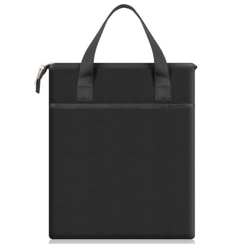 Likesing Buchhülle Büchertasche Buchtasche mit Reißverschluss und Fronttasche Tragbarer Buchumschlag für Buchliebhaber Wasserdichte Buchschutz Buchschoner
