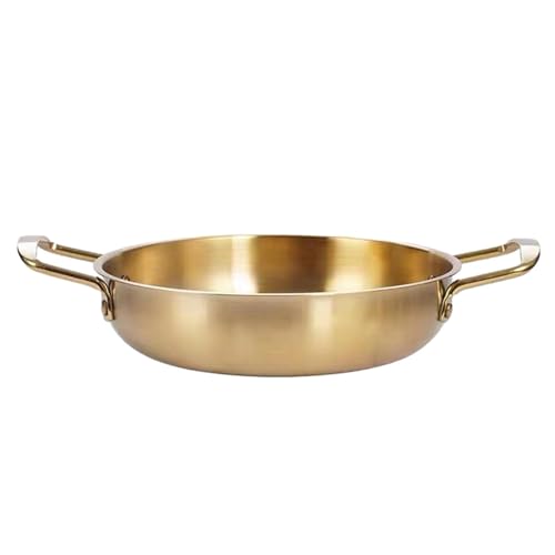 Instant-Nudeltopf, 17,8 cm, Edelstahl, schnell erhitzender Ramentopf, antihaftbeschichtet, Doppelgriff, koreanischer Stil, Ramen-Kochtopf, Pasta-Kochtopf für Zuhause, Küche