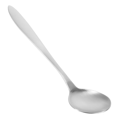 CIYODO Gebogener Edelstahl Löffel für Senioren und Babys Ergonomische Fütterungshilfe Klein Leicht Rutschfester Griff für Arthritispatienten und Entwöhnung