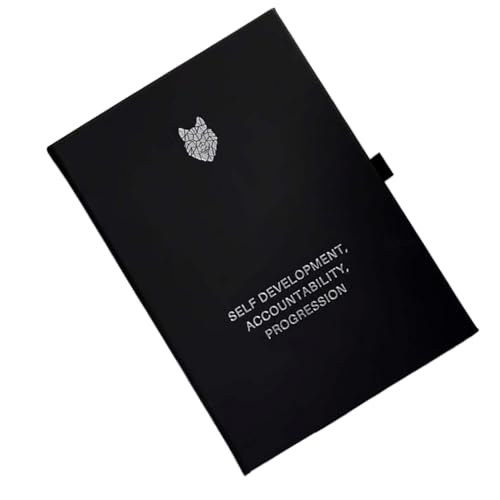 Notizbuch für Männer, Planer mit Gewohnheitstracker und geführtem Journal, 25cm, für Produktivität, Selbstverbesserung, Dankbarkeit, Reflexion