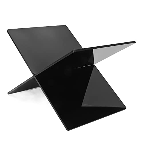 Buchanzeigestand, Desktop -Buchstand Kunststoff Tragbarer Offener Lesebuchbuchhalter Buchstand für Lesen für Senioren Studenten Musiker Schwarz