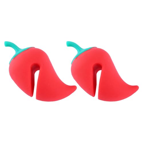 ABOOFAN 2 Stück Deckelheber, Topf, Dampfauslöser, Grillschaber für Grill, Suppe, Pfanne, auslaufsicher, Topfdeckelregal, Löffelablage, Clip, Küchenutensilienhalter, Topfdeckelhalter, Küchengeschirr
