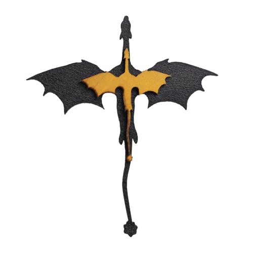 Drachen Bücherregal Dekor, Fantasy Buchstützen Dekoration, Holz Drachen-Buchstütze für Buchliebhaber, Leser, Drachen-Hobbyisten