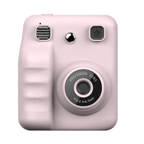 Suoumwa Digitale Kleinkindkamera Von Kindern 1080p HD Sofortdruck Digitaler Videokamera Geschenke für Mädchen für 3-12 Jahre Alte Pink