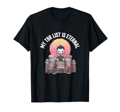 Gothic Bücherwurm Lustiges Lesememe T-Shirt