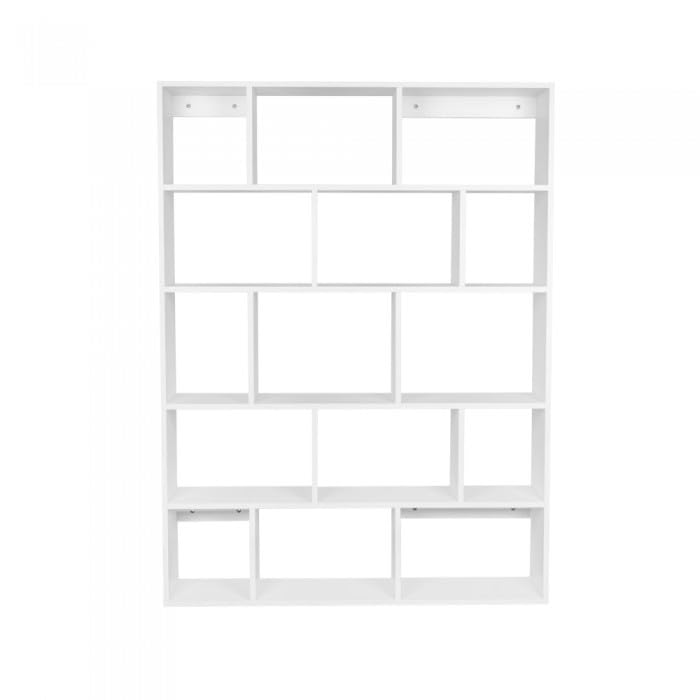 Bücherregal - Wandregal - Hängeregal - Schweberegal - Würfelregal - 105x141x18 cm, Regal Weiß - Regale für Küche, Badezimmer, Pflanzenregal, Schlafzimmer - FTS 4 Pflanzenregal - Wandschrank Hängend