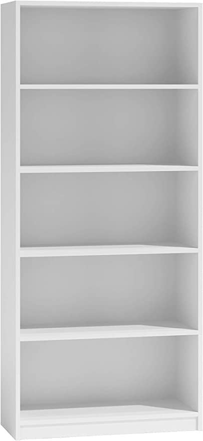 CDF Bücherregal R60 | Farbe: weiß | Breite: 60 Zentimeter | Für Wohnzimmer, Büro und Arbeitszimmer | Regal für Bücher und Spielzeug | Ideal für Kinderzimmer, Teenager, Jugendzimmer