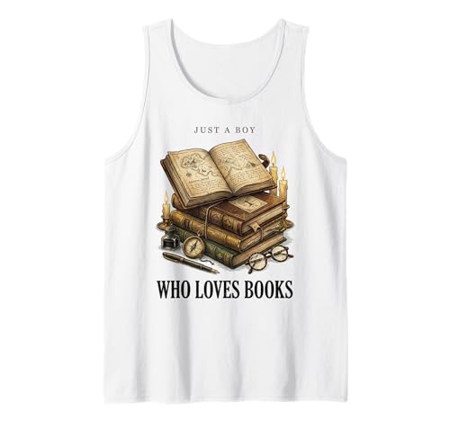 Nur EIN Junge, der Bücher liebt, Vintage Academia Reading Tank Top