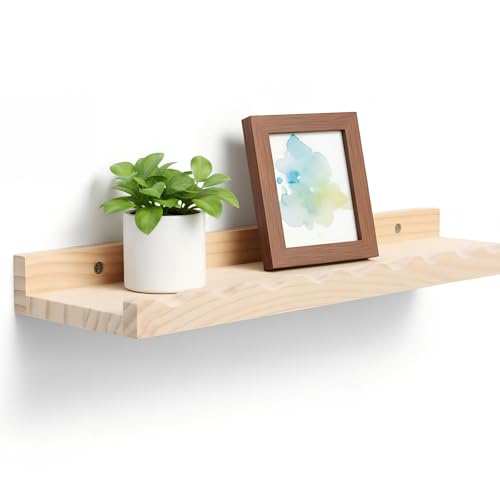 Eclove Bücherregal Wand, Schweberegal, Moderne Dekorative Regalbrettmit, Küchenregal, Bücherregal Kinder, Gewürzregal Wand, 40 * 10.7cm, für Wohnzimmer, Schlafzimmer, Büro, Badezimmer oder Küche