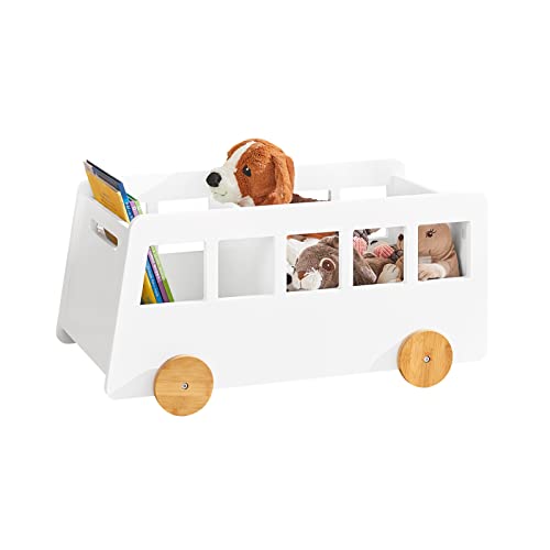 SoBuy KMB41-W Kinderregal Aufbewahrungsregal für Kinder Bücherständer Spielzeugregal Bücherregal Kinder BHT ca.: 68x33x43cm