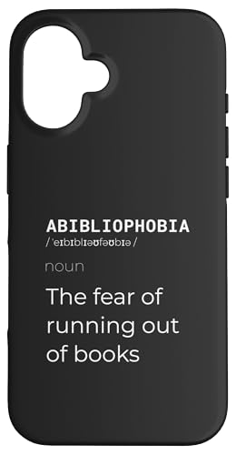 Hülle für iPhone 16 Abibliophobia Definition Funny Bookworm Reader Bücher Angst