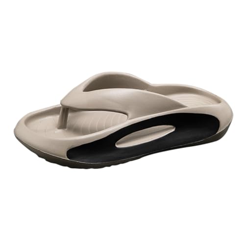 Zehensandalen Damen Flach, Flip Flops Orthopädische Hausschuhe Plateau Pantoletten Weiches Fußbett Slipper Leicht Bequem Sommerschuhe Rutschfeste Sohle Duschlatschen Freizeit Schlappen