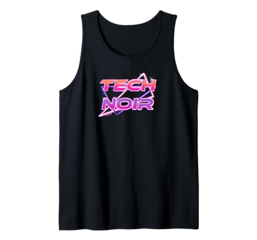 Cyberpunk Tech Schwarz Vaporwave Tank Top