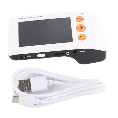 plplaaoo Leselupe, Digitale Videolupe, Tragbare Digitale Videolupe, Digitale Videolupe 2x-25x Zoom, Tragbare Elektronische Lesehilfe Mit 3,5-Zoll-LCD-Bildschirm Für Sehbehinderte