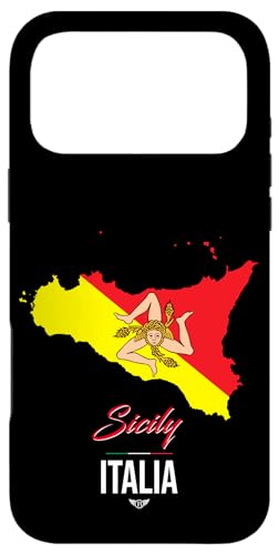 Hülle für iPhone 17 Pro Max Sicily Sign I Love Sicily, Sicily Italy Illustration Graphic