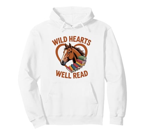 Wild Heart, gut gelesenes Buch für Pferdeliebhaber, Nerd Cowgirl, Western Pullover Hoodie