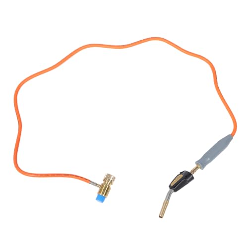 SECFOU Gas Welding Torch mit Elektronischer Stufig Einstellbarer Hochtemperatur Flamme American Style für Schweißen und Zuverlässig und Einfach zu Bedienen