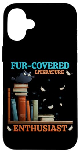 Fur Covered Literature Enthusiast Hülle für iPhone 16 Plus