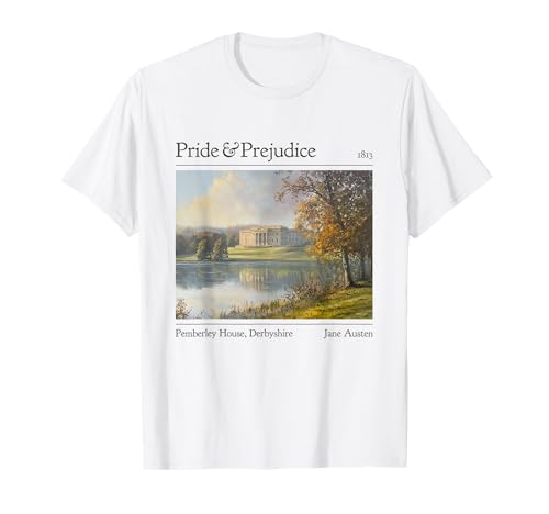 Stolz und Vorurteil zum 250-jährigen Jubiläum von Jane Austen Pemberley T-Shirt