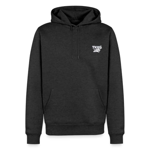 Spreadshirt TKKG Offizielles Logo Mit Oskar Stick-Motiv Herren Premium Hoodie, 5XL, Anthrazit meliert