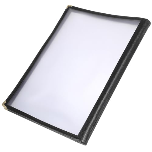 SEWACC Pvc Menübuch 8 Seiten 16 seitig 210x297mm Transparent Wiederverwendbar Speisekartenhalter für Restaurant Bar Gastronomie