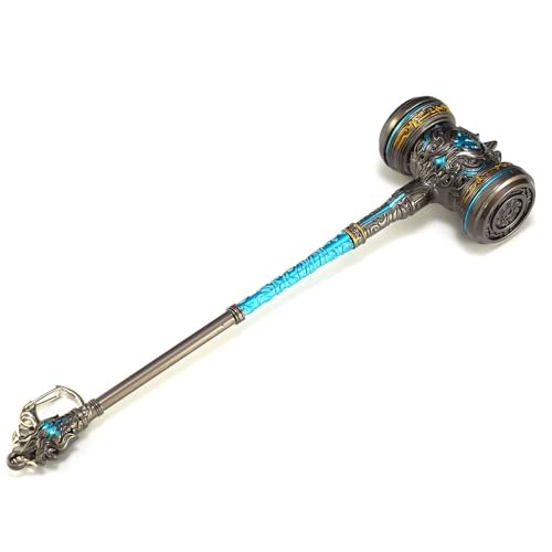 AKINMA Dual-IP Crossover Sammel-Warhammer – 21 cm große Display-Skulptur „Celestial Hammer“, themenbezogene Schreibtischdekoration aus dem beliebten Game & Fantasy-Klassiker