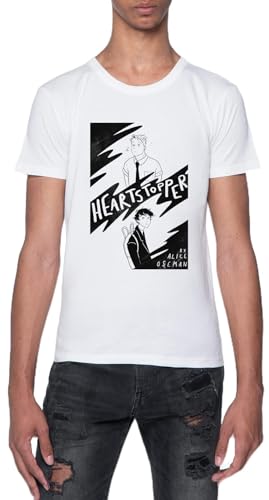 Heartstopper T-Shirt Kurzarm Weiß Rundhals T-Shirt Für Herren