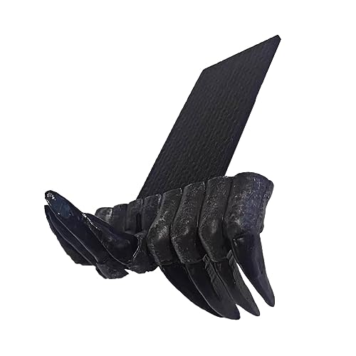 Gothic Bookmarks,Halloween Thriller Demon Hand Bookmark,3D Resin Handmade Witch Hand Bookmarks,Horror Home Decor Bookshelf Ornaments, Novelty Creative Gifts (Black)