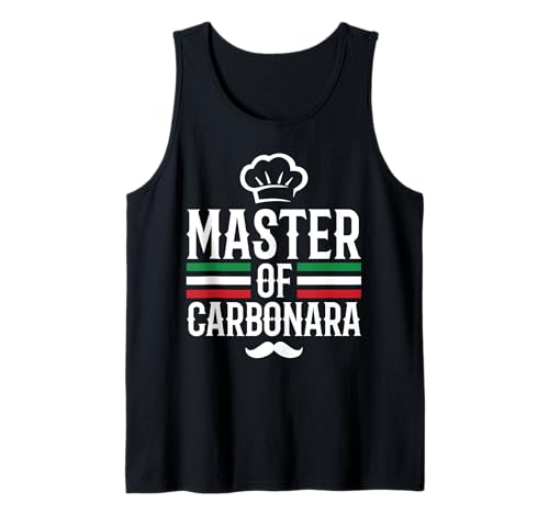 Master of Carbonara, Spruch für Hobby Koch Italien Design Tank Top