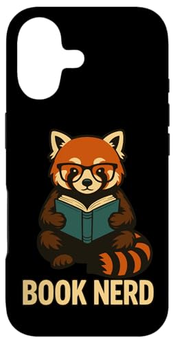 Hülle für iPhone 17 Buch-Nerd Red Panda liest Grafik