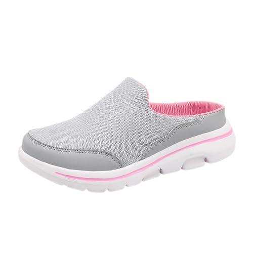 Hausschuhe für Damen und Herren, lässig, Sommer, Slipper, Strand, Walking-Sandalen, bequem, atmungsaktiv, Netz-Hausschuhe, rückenfrei, Clogs, Pantoletten, für drinnen und draußen, lässig, für Zuhause