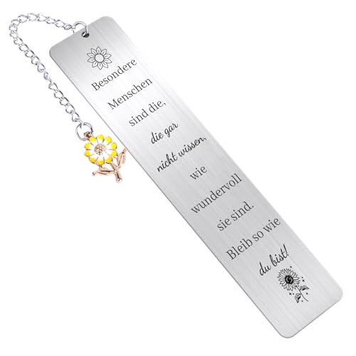 Belillpipi Metall Lesezeichen - Geschenk für Frauen, Muttertag, Freunde & Kollegen