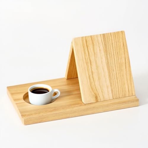 Buchständer Holz,Dreieckiges Lesepult für Bücher,Tablets und E-Reader,Lesen,Buchhalter für Schreibtisch,Nachttisch und Bücherregal,Geschenke für leseratten