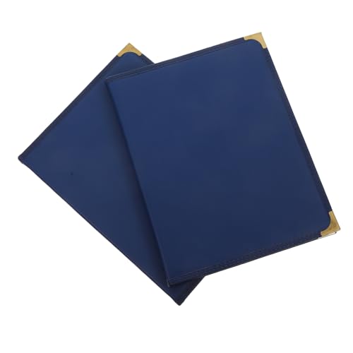 Yardenfun 2 Stück Transparentes Menücover aus Kunstleder für Restaurants und Cafés Format mit Seiten Eleganter Menühalter für Speise und Getränkekarten für Ansprechende Präsentation