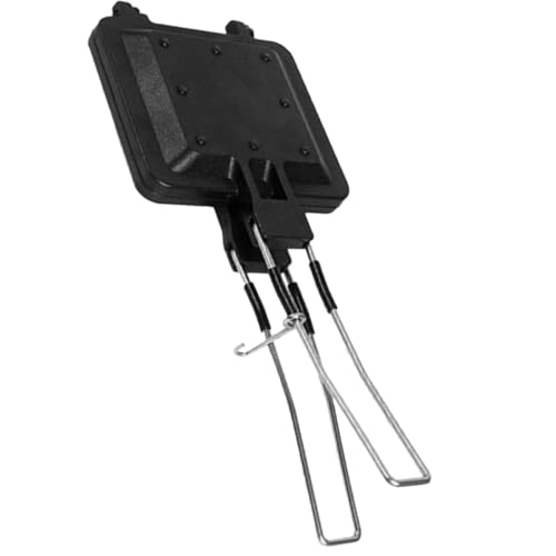 Veemoon Antihaft Sandwichpfanne aus Klappbarem Edelstahl Doppelseitige Bratpfanne mit Ergonomischem Griff Multifunktionaler Küchenhelfer für Frühstück und Camping