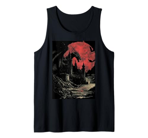 Dark Fantasy Drache Mittelalter Gothic - Leseliebhaber Roman Tank Top