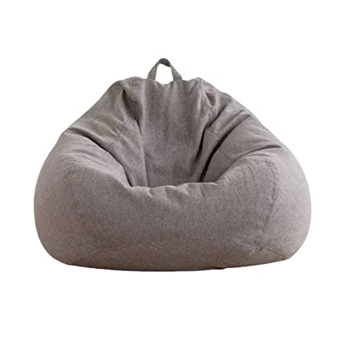 AD.CON Indoor Sitzsack mit EPS-Perlen Füllung, Puff, Relax-Sessel, Sitzkissen, Bodenkissen, Bean Bag 185L Dunkelgrau