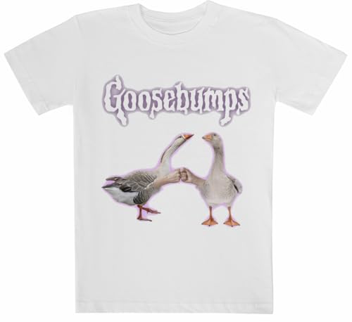 Goosebumps Meme Weißes Kurzarm-T-Shirt für Kinder