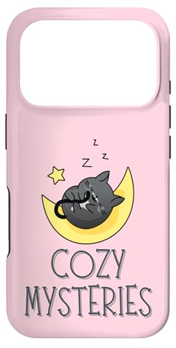 Hülle für iPhone 17 Pro Cozy Mysteries Cat Curled Up on Moon Cat Nickerchen