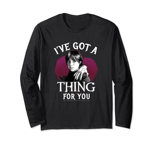 Wednesday Valentinstag I've Got A Thing For You Langarmshirt
