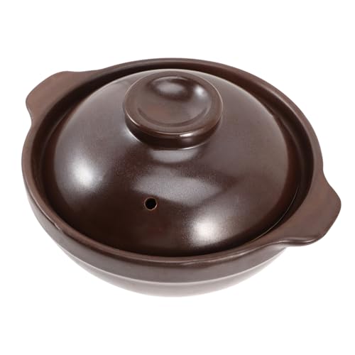 Toyvian Kleiner Keramik-topf mit Deckel Hitzebeständiger für Herd und Offene Flamme Vielseitig für Suppe Reis Nudelgerichte und Schmorgerichte in Haushalt und Gastronomie