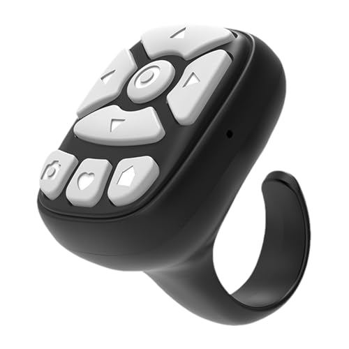tik tokk Scrollring – kabelloser Seitenumkehrer Clicker | Fernauslöser für Handy-Kamera, Scroll-Ring, Handy kabelloser Fingerscroller, Telefon-Video-Fernbedienung für Zuhause, Telefonvideo