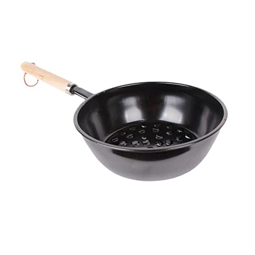 Gatuida Holzkohletopf Holzkohleanzünder Tragbar Für Grillen Und Camping Eisenmaterial Mit Holzgriff Für Outdoor Einsatz Beschleunigte Verbrennung