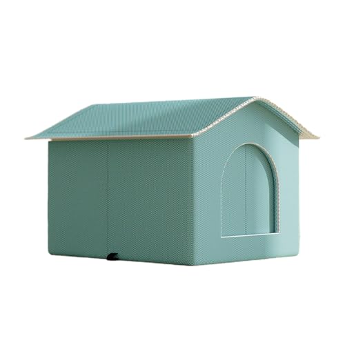Poo4kark Pet Haustierbetten für Katzen Hunde, Sommereis, mit großem Platz, ganzjährig, Katzenbett für den Innenbereich, Hundebett, bequem, atmungsaktiv, 1 ml (Mint Green, 36x36x36cm)