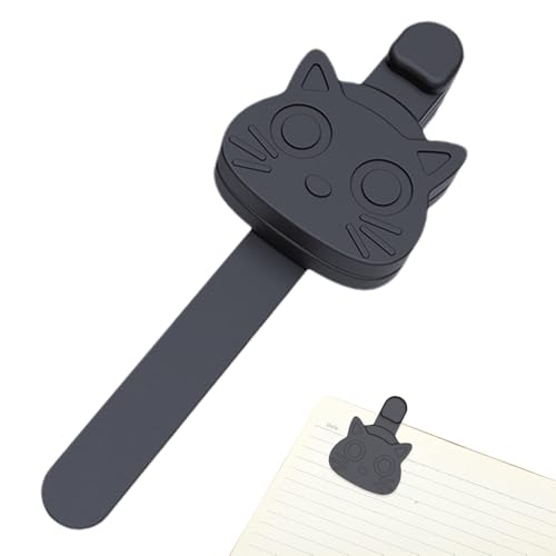 tulahkomen Katzen-Lesezeichen – Seitenmarkierungswerkzeug, niedliches Silikon-Lesezeichen, für Teenager, Lehrer, Leseliebhaber, Romane, Comics, Kochbücher, Dokumente