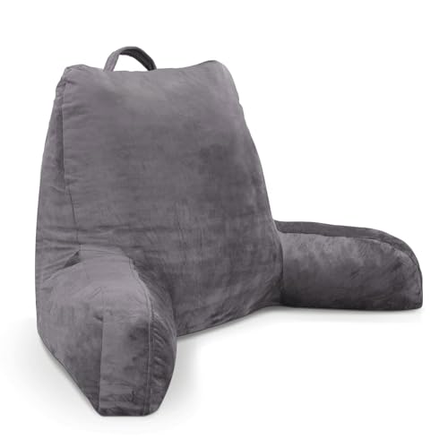 maxVitalis Rückenkissen, Lesekissen für Bett und Sofa mit Armlehnen – Ideal als Rückenstütze für mehr Halt und Komfort von Rücken, Kopf und Nacken, Sitzen, 76 × 46 × 40 cm